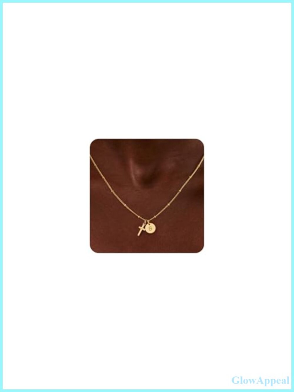 14k Gold Plated Cross Necklace Adjustable Faith Baptism Gift